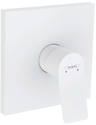 hansgrohe Wannenarmatur Vivenis, Unterputz Brausebatterie, Duscharmatur für 1 Funktion, Mattweiß