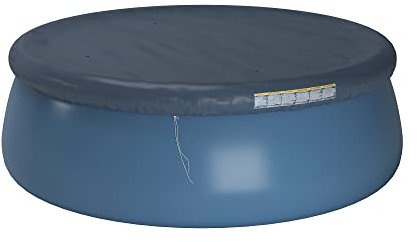 Amazon Basics Round Easy Set Pool Cover, 12 feet, Blue