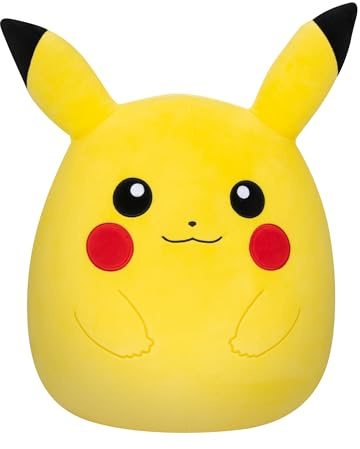 Squishmallows Pokémon x SQPK00003 - Pikachu 35 cm, offizielles Pokémon, superweich