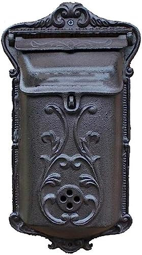 Cast Iron Crafts Retro Alter Gusseisen-Briefkasten, Briefkasten, Briefkasten, Wandbehang, Wandbehang, Gartendekorationen