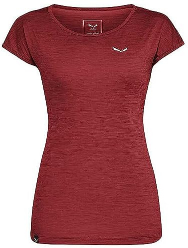 Salewa Damen Puez Melange Dry T-shirt Women Jacke, SYRAH MELANGE, L EU