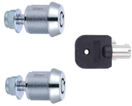 Veemoon Arcade Machine Tubular Cam Lock 17mm Short Cash Door Lock with 1 Key for Arcade Cabinets and Gaming Machines Random Color