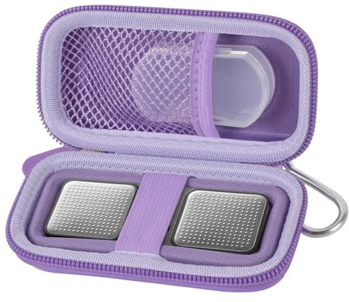 PAIYULE Case for KardiaMobile 1L 6L Personal EKG Monitor, Storage Holder Fits for Sec Portable Heart Rate Monitor, Cardiac Mobile Heart Monitor Bag Organizer（Pill Box Included）(Box Only) (Purple)