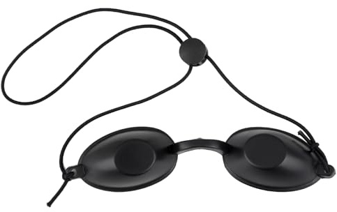 Infrarot- und UV-Schutzbrille für Solarium und Freibad, ergonomisches Design, verstellbares elastisches Band