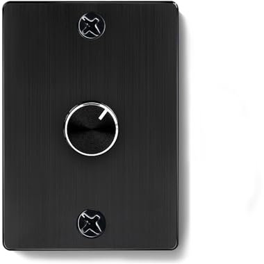 CamperXlite 6A Variateur d'intensité LED 12-24VCC, PWM Rotatif Interrupteurs Panneau en Aluminium pour Camping-car, Bateau, Remorque, Camion, Dimmable LED, Halogène (Connexion 72W-144W)