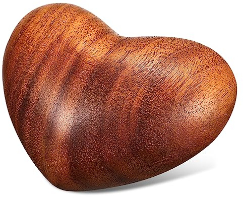 Supvox Holz Herz Aus Echtholz Naturholz Herz Zum Wenden Und in Der Hand Halten Deko Holz Für Zuhause Fidget- Und Fingerspielzeug Geschenk Für Familie Und Freunde