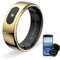 HPLSZCN Bague intelligente pour homme et femme - Tracker de fitness contrôlable par tactile, étanche 5 ATM, compatible avec iOS et Android (doré, 9)
