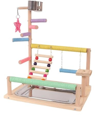 kowaku Parco Giochi per Uccelli Supporto Multifunzionale per Uccelli per Calopsitte E Parrocchetti