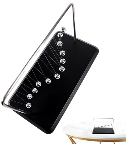 Newton - Newton Cradle | 12 for Balance with Scientific and Physical Gadgets - Desk Decorative Toy with Movement for Home, Office, Study