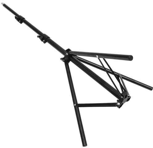 Kisangel Treppiede per Proiettore Regolabile 17 M Portatile Supporto per Fotocamera e Luce di Riempimento Stabile e Pieghevole per Proiettori e Webcam per Uso Esterno e Live Streaming