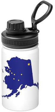 Bouteille d'eau isotherme à double paroi en acier inoxydable pour boissons froides et chaudes - 355 ml
