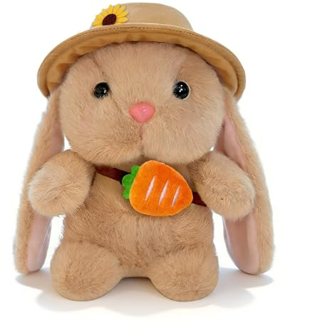 dellyy Kuscheltier Hase, Plüschhasen Ostern, Plüschtier Hase, Plüsch Spielzeug, Osterhase Plüschtier, zum Kuscheln und Spielen, Plüsch Hase, Stofftier Hase für Jungen, Mädchen