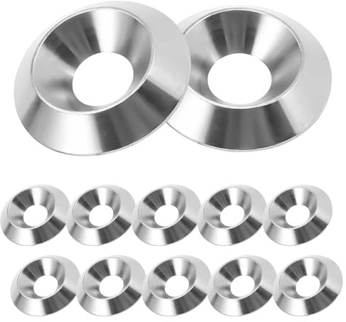 10 rondelle a testa svasata, rondelle decorative in acciaio inossidabile 304 per viti (M8 x 25 mm)