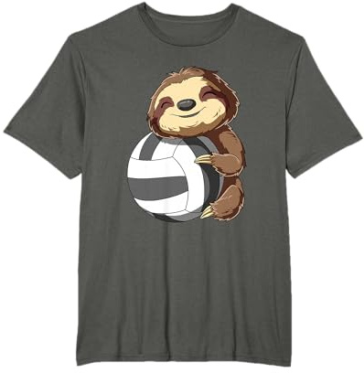 Süßes Baby Volleyball Faultier - Mädchen und Jungen T-Shirt