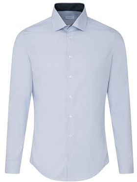 Seidensticker Herren Business-Hemd - Slim Fit - Bügelfrei - Kent Kragen - Langarm - Patch - 100% Baumwolle