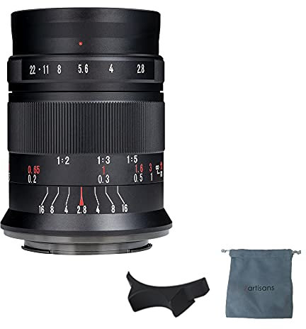 7artisans 60 mm F2.8 Mark II Makro manueller Fokus Kamera-Objektiv APS-C spiegelloses Kamera-Objektiv für Sony E-Mount Kameras wie A7II A7RII A7S A6500 A6300 A5000 NEX-3N NEX-F3K NEX-5N