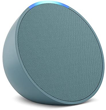 Echo Pop (Neueste Generation) | Kompakter und smarter Bluetooth-Lautsprecher mit vollem Klang und Alexa | Blaugrün
