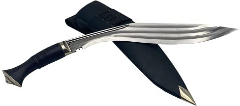 Fwosi Kukri Messer – 33 Zoll 7,6 cm, robust, feste Klinge, Gorkha Khukuri oder militärisches Kukri, Karbonstahlklingen – handgefertigt in Nepal