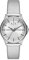 Armani Exchange Uhr für Damen , QuarzDreizeigerwerk, 36MM Silbernes Edelstahlgehäuse mit PolyurethanArmband, AX5270
