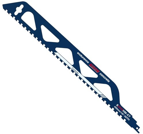 Lame per sega a sciabola, lama per sega a sciabola carburo, lama per sega a sciabola mattone, lame professionali per taglio di legno, metallo, beton e mattoni, 455 mm…