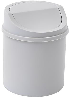 siduytin Mini pattumiera Tavolo da Tavolo Cestino della Spazzatura Cestino della Spazzatura Scatola per Articoli Vari Cestino per la casa Cestino per la casa Toilette Cucina, Grigio