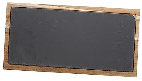 LIFKOME Vassoio in Legno 1 Set Piatto Da Insalata Rettangolare Elegante Stoviglie Per Bistecca E Pizza E Riutilizzabile