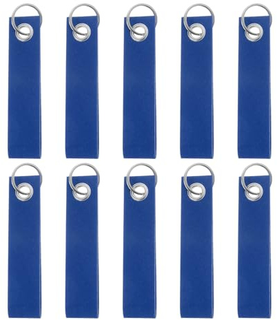 QUARKZMAN Filz Schlüsselanhänger mit Edelstahl Ring, Schlüsselanhänger | Rohlinge Bunt Beschriftbare Filzanhänger für DIY Taschen Dekoration