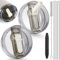 Maxmana Secret 2 Pack Detachable Tumbler Flip Straw Lid Compatible with Stanley 40oz Quencher ProTour, Leak Proof Tumbler Top Lid, No Spill Replacement Cover for Stanley Cup Accessories (Cream white)