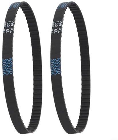 150XL037 Cinghia dentata a 75 denti, in gomma, larghezza 10 mm, progettata per uso industriale e meccanico (2 pezzi)