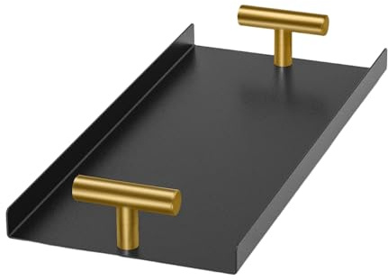 Soporte Para Toallas De Invitados Para El Baño | de Organización con Asa en T Dorada,Bandeja para Servilletas,Para Exterior Cena Cocina Bar Tocador Restaurante Fiesta Mesa