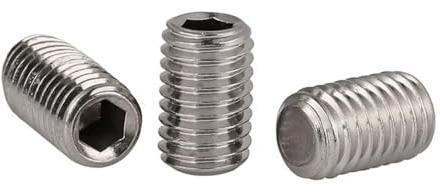 M12 x 1,0 mm (12 mm) Feingewinde-Gewindestifte, Innensechskant-Set, Edelstahl 304, DIN 913(M12X1.0X25mm-5pcs)