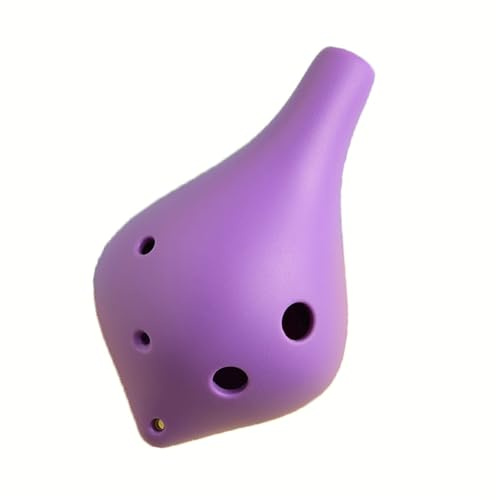 Conjunto Instrumentos Ocarina C Major Alto Purple Ocarina 6 Agujeros Material De Resina Instrumento Práctica Para Principiantes