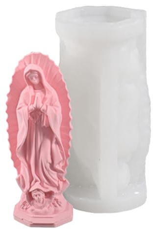 Molde de silicona de la Santa Madre para manualidades Uso versátil para escayola de velas y más Ideal para celebraciones religiosas Forma de silicona antiadherente