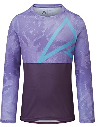 Altura Unisex barn Spark Ls MTB tröja, lila, 7 år
