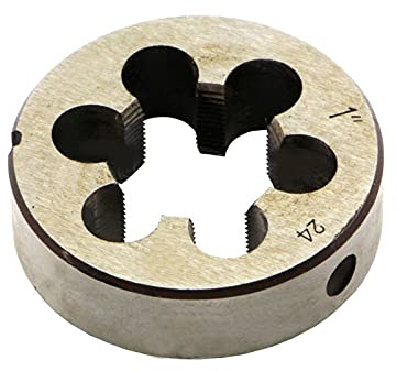 BouBou Matriz De Rosca Redonda De Mano Derecha Herramienta De Aleación CNC Acero 1 Pulgada-24 Tpi Reemplazo De Tornillo Métrico Herramientas De Roscado De Metalurgia -