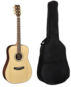 104,1 cm (41 Zoll) Tasche für Akustikgitarren, verstellbarer Schultergurt, Gitarrentasche mit Aufhängeschlaufe auf der Rückseite, geeignet für Akustikgitarren, E-Gitarren, Bassgitarren und klassische