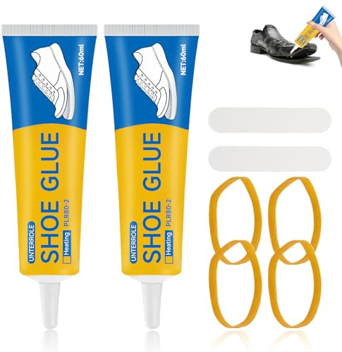 Miioto Wasserdichter Schuhreparaturkleber, Sohlenkleber Extra Stark, Schuh Kleber Stark Sohle, Transparent Shoe Glue, Geeignet für Reparatur Sportschuhe, Laufschuhe, 60ml*2