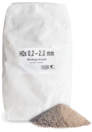 Quarzsand Sand Spielsand Sandkastensand Filtersand Poolsand Rasensand Vogelsand Aquariensand Terrariensand Teichsand Streusand 0,2-2,0mm 25kg Sack/ 1 Karton Wolff & Müller