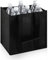Bafumiu Portabottiglie pratico per 6 bottiglie, organizer per bottiglie, borsa portabottiglie, ideale per la spesa e conserva le bottiglie di vino, 27 x 27 x 18 cm, nero.