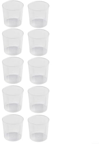 Lot de 10 gobelets à médicaments en plastique transparent, parfaits pour les mesures de cuisine et plus encore (30 ml)