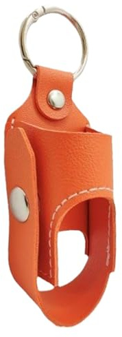 JIEBWCHA in pelle per inalatore, portatile, per esterni, strumento di archiviazione per campeggio, viaggi, viaggi d'affari, casa, scuola, Orange1., Refer to description, Unisex