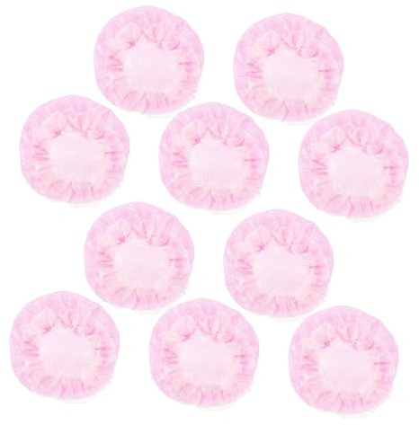 LALADEFIEE Red para Moños de Ballet en Color Rosa 10 Fundas para Moños de Mujer Material de Malla y Tela, Diseño Invisible y Cómodo para Ballet