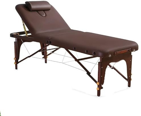 ageliege, 3-Fach klappbare Kosmetikliege, Die Höhe kann von 52 cm bis 81 cm eingestellt Werden, Geeignet für Hotel, Schlafzimmer, Spa, Ferienhaus, Salon
