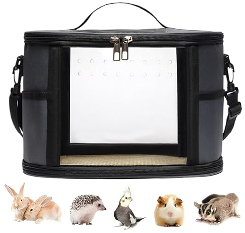 MWZBTG Vogel Transportbox Für Reisen - Unzertrennlichen Transportkäfig | Schultertasche Für Großsittiche Nymphensittiche Unzertrennliche Und Nager Unterwegs