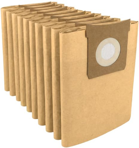 SPARES2GO Strong Dust Bags for Titan 16L 20L 30L 40L Vacuum Cleaner (Pack of 10)