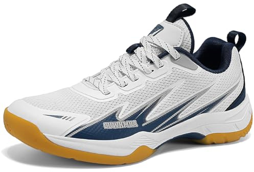 PENXZT Badmintonskor Herr Dam Mode Halkfria Träningsskor för inomhusplan Tennis- och squashskor Utomhus för volleyboll Handboll,B,41 EU