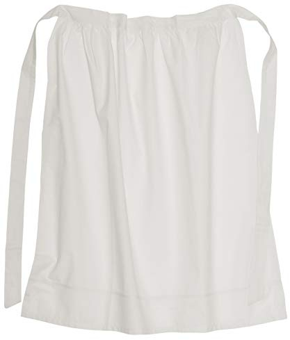 Battle-Merchant Basic Medieval Apron Dress – Cotton LARP & Viking Peasant for Women, Natural, One Size