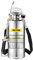 Happybuy 2Gal Edelstahlspritze, Set mit 20 '' Zauberstab & Griff & 3FT verstärktem Schlauch, Handpumpensprüher mit Manometer & Sicherheitsventil, einstellbare Düse geeignet für Gartenarbeit