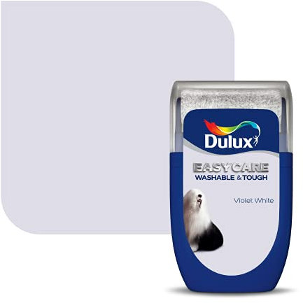 Dulux Easycare Washable & Tough Tester Paint, Violet White, 30 ml