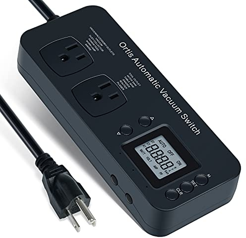 Automatic Vacuum Switch for Power Tools, Ortis Dust Control Autoswitch Delay Vacuum On/Off to Prevent Circuit Overload and Tripping, Monitor Power Parameters, Adjustable Actuation Threshold